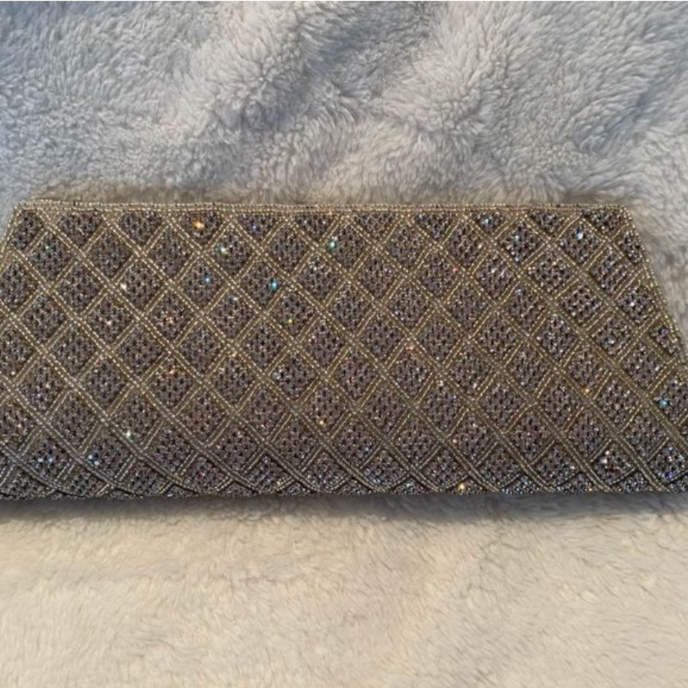 Gorgeous rhinestone and beaded evening bag